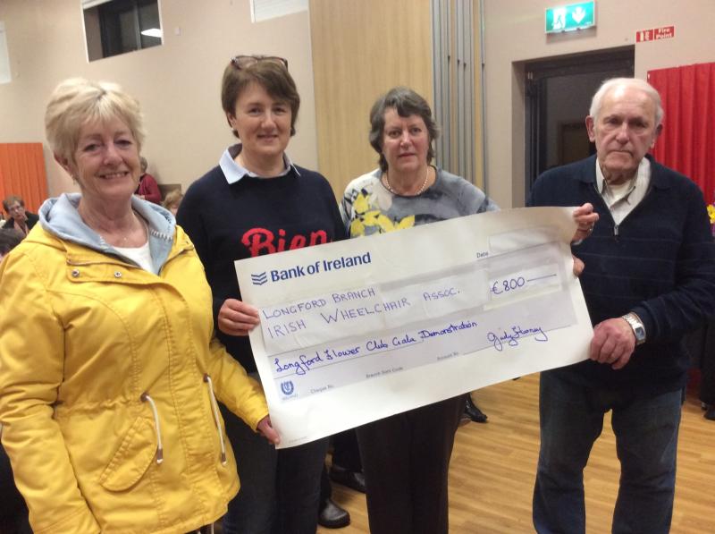 Longford Flower Club makes presentation to two local organisations 