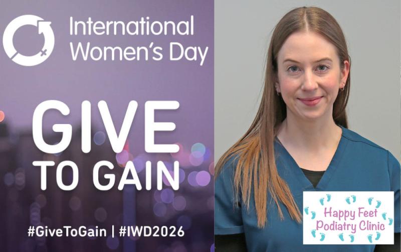 Siobhan O'Meara of Happy Feet Podiatry Clinic shares her insight on International Women's Day