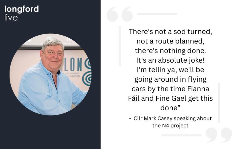 &lsquo;Haven't heard a dicky bird&rsquo; - annoyance over Longford N4 project 