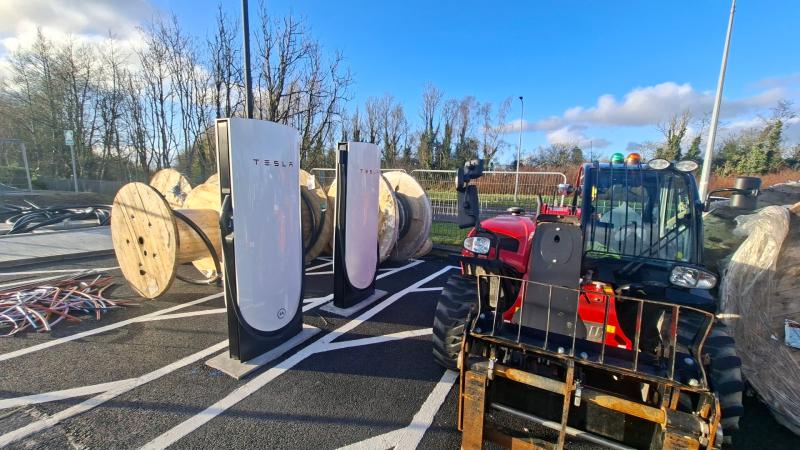 Telsa Charging Bays Longford