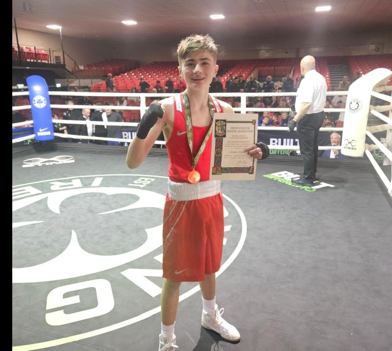 Talented young Longford boxer Andrew Nugent wins his second All-Ireland title 