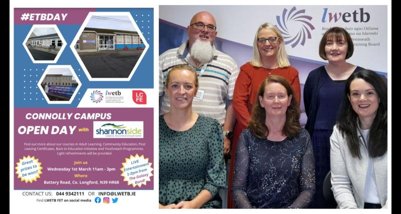 Open day to mark Longford and Westmeath Education and Training Board’s (LWETB) tenth anniversary #ETBDAY