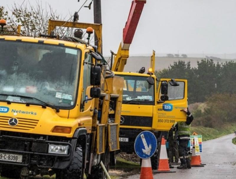 Thousands without power in Longford as Storm Debi batters the country