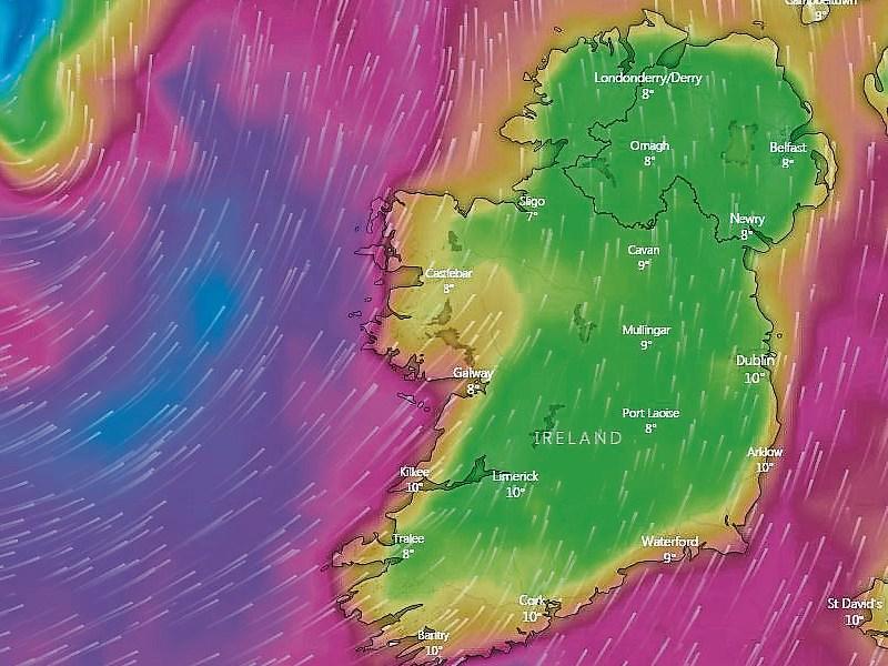 Met Éireann issues nationwide wind warning as Storm Erik to hit Longford