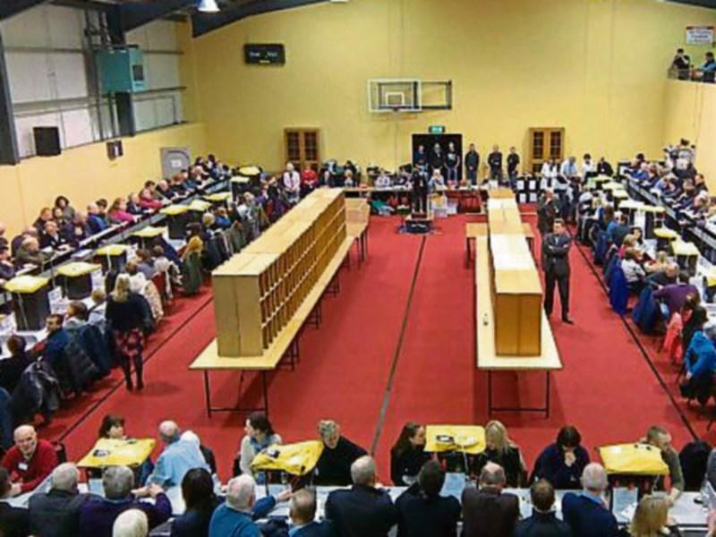 Sorting of votes is underway in Kenagh Count Centre for GE16