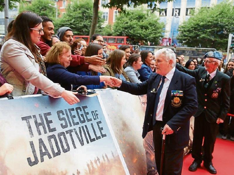 Longford soldier Michael Tighe on the red carpet at Dublin premiere of The Siege of Jadotville