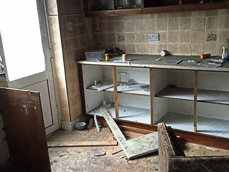 Vandals destroy house in Longford town