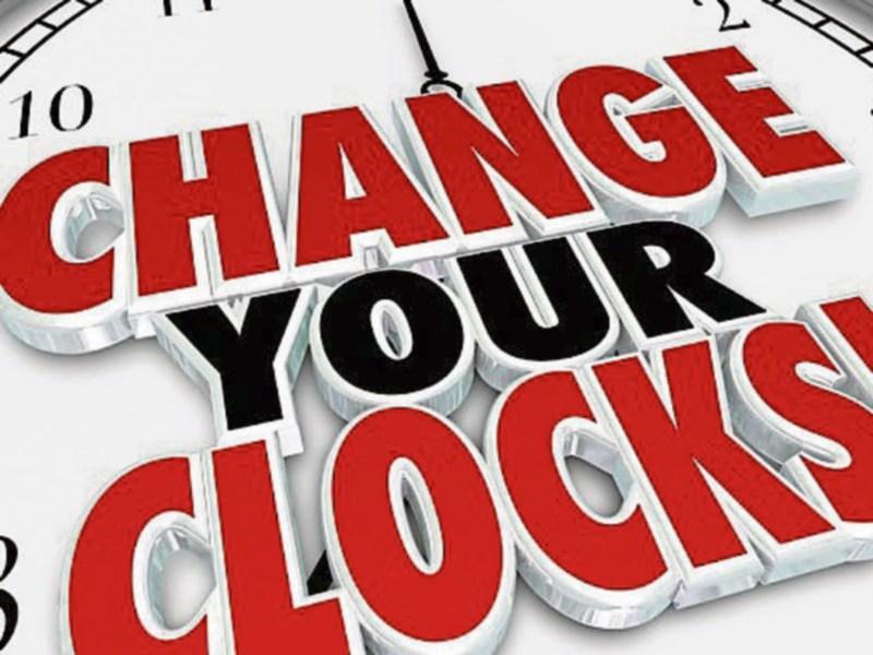 daylight saving time clock change