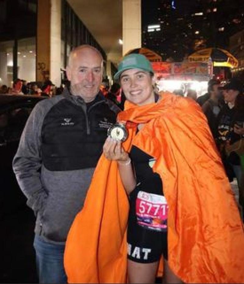 Proud Longford dad makes long trip to cheer on daughter in New York Marathon 