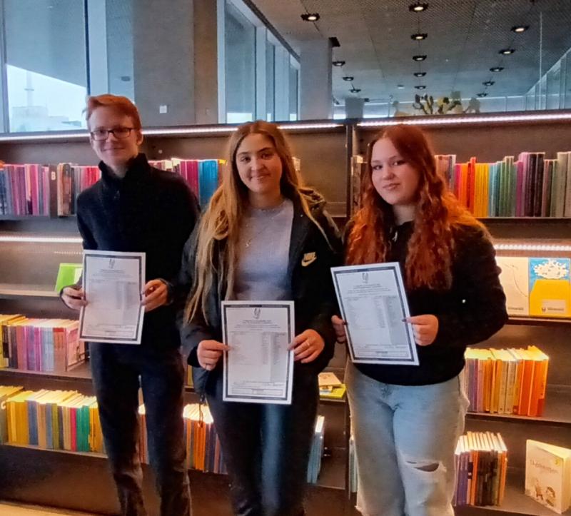 Ballymahon students receive Junior Cert results in Denmark