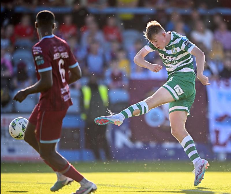 Shamrock Rovers rising young soccer star Conan Noonan has a strong Longford connection 