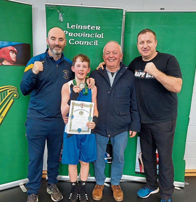 Longford’s Declan McGerr in Leinster Youths boxing success