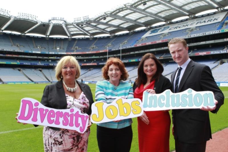 Margaret Haddock, EUSE president, Minister of State Kathleen Lynch, Teresa Mallon, IASE chairperson and Karl Richardson, Rehab Group (conference sponsors).