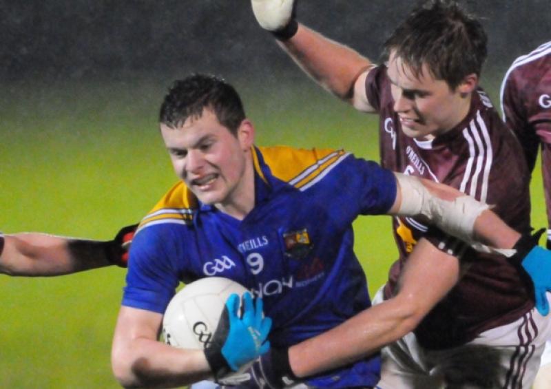 James McGivney in action for Longford U-21s against Westmeath. Photo: Kevin Leavy