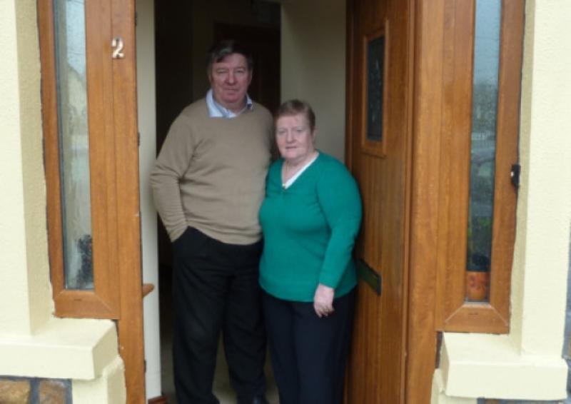 Mick and Louise McEvoy at their home in Drumlish this week.
