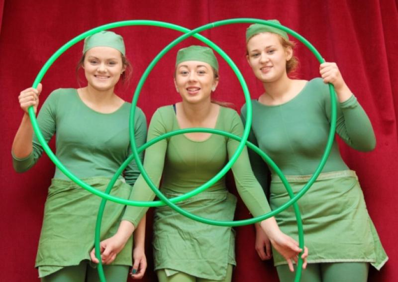 Leanne Tierney, Bernice Masterson, and Ciara Hand are among cast members starring in 'Honk!' at Cnoc Mhuire, Granard. Photo: Shelley Corcoran