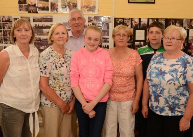 Staff and Friends of Ballymahon Day Care Centre L-R: Anne Daniels, Eileen Lesley, Barney Steele, Bronagh Fox, Marian Hughes, Jonathon Borland and Rita Steele. Photo: Declan Gilmore