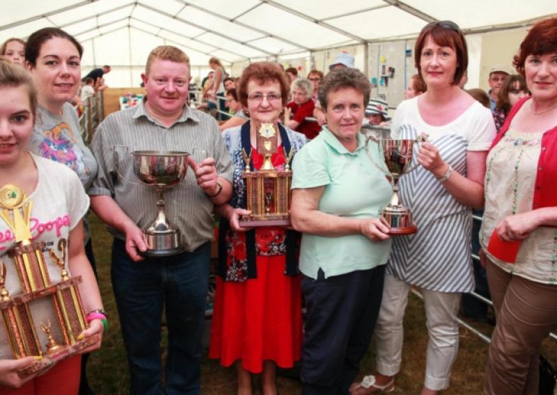(L-R): Shauna Finnegan, Elaine Cully, Michael McGoldrick, Mary Mulligan, Maureen Kelleher McNally, Geraldine Mulligan, Caroline O'Farrell. Winners in thr Home industries section of the Arva Show.