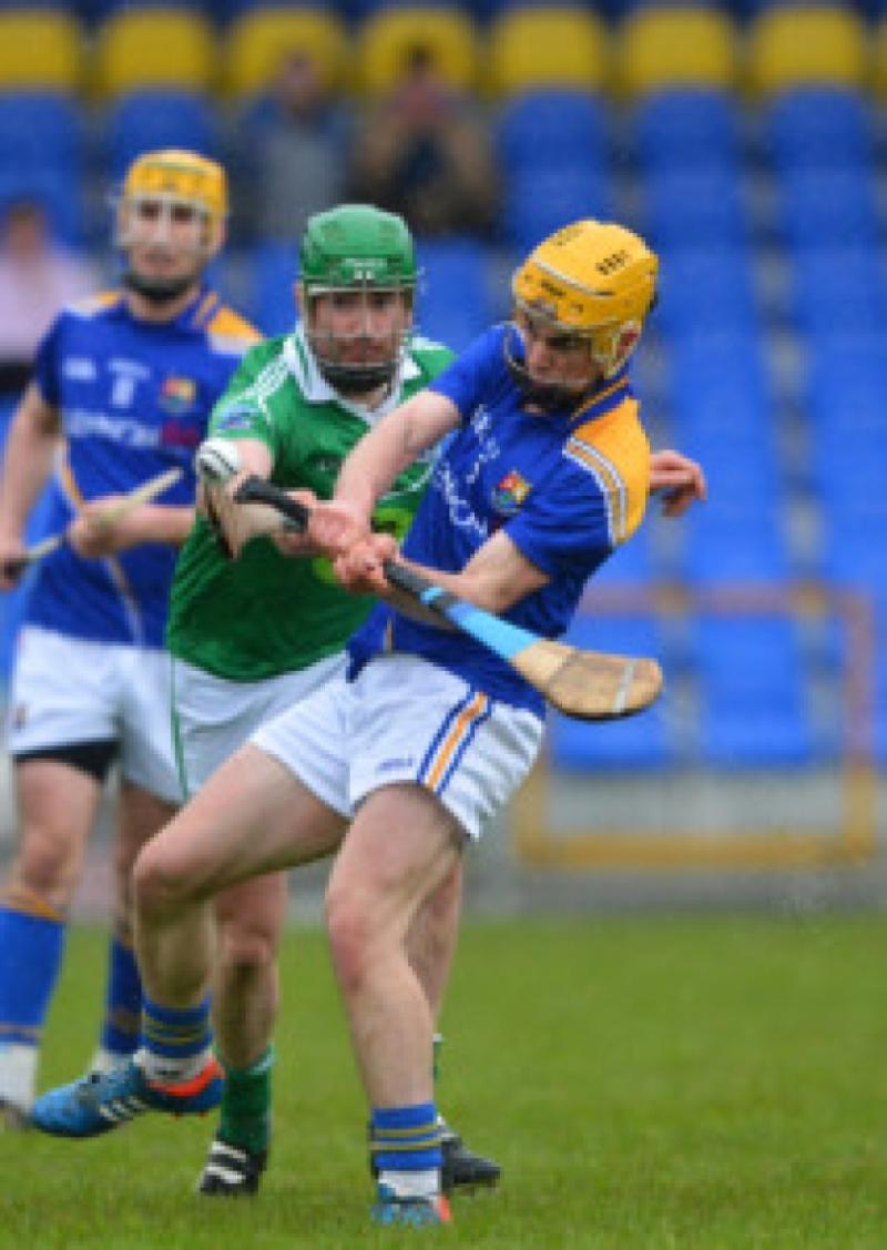 Karl Murray lets the ball go for Longford against Fermanagh during the final round of the Lory Meagher Cup on Saturday last at Pearse Park. Photo: Kevin Halvey