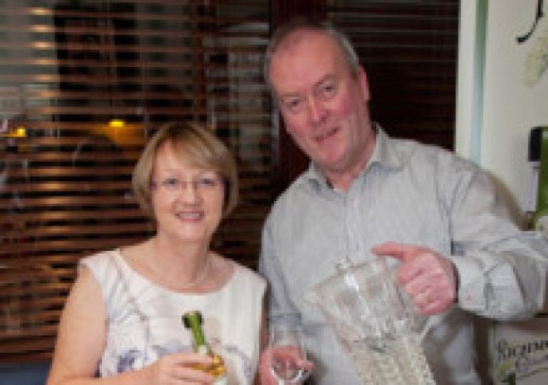 Martina and David Burns from Carrickboy, picked up a special Irish Drink Award for their Richmount Elderflower Cordial at the Irish Food Writers Guild Awards 2015, held in L'ecrivain Restaurant, Dublin. Photo: Paul Sherwood