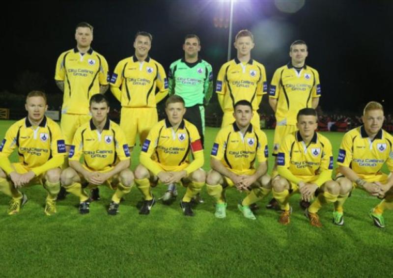 The Longford Town team that lost 0-1 to Mervue in Galway last Friday night. Photo: Tiernan Dolan