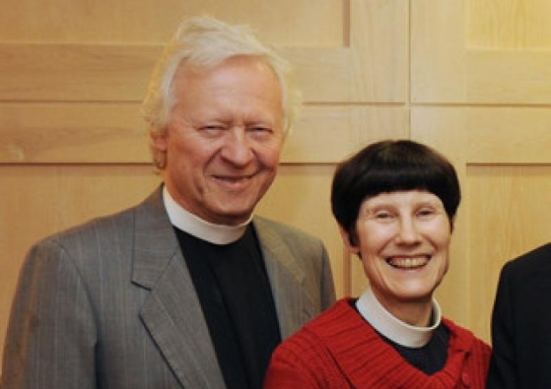 Canon David Catterall, pictured here with Rev Janet Catterall. Photo: William Farrell