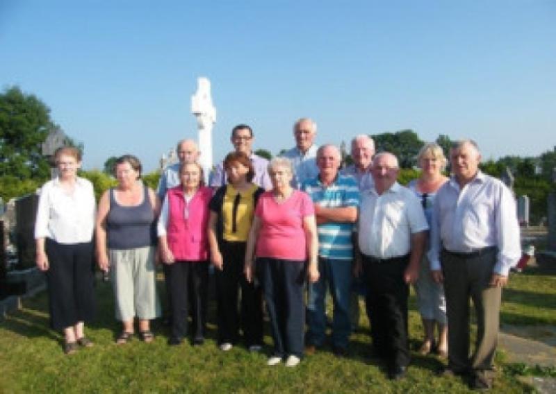 Tubberpatrick Restoration Committee front left to right Peggy Conefrey, Kathleen Conefrey, Angela Dolan, Bernie Hagan, Bridie Kiernan, Mel Maguire, Joe Maguire and Peter Cosgrove.  Back from left to right  John Dolan, John Duffy, Peter Mimnagh, Luie McEntire and Peggy Kiernan.  Missing from picture Tony Farrell, Mal Brennan  Willie Healy and Lesley Donahoe
