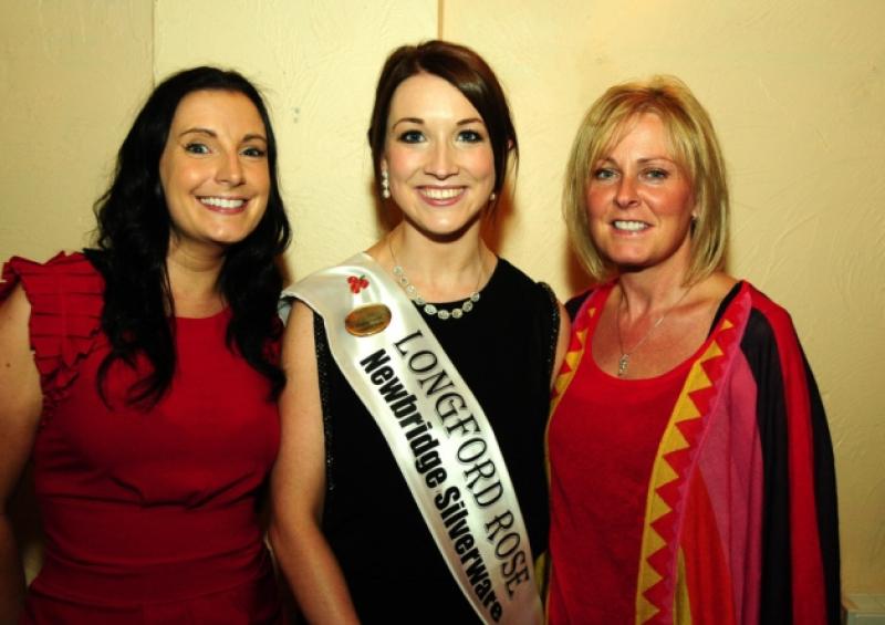 Longford Rose Aisling Farrell with Grainne Fox and Patrica Mc Keon at the Peer Inn