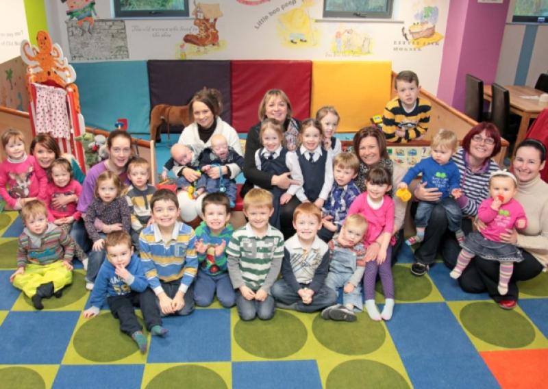 Shane, Cara, Kate and Elaine Farrell, Stacey, Cormack and Niamh McGuire, Michelle, Oliver and Edmund Beades, Clare, Daniel and Aaron Baxter, Thomas and Emer Baxter, Ella,  Helen, and Laoise Hopkins, Caroline, Conor and Rory Baxter, Fergal Murtagh, Sinead, Cathal and Grainne Lynch, Cian Farrell, Ava and Oisin Hopkins. Photo: Shelley Corcoran