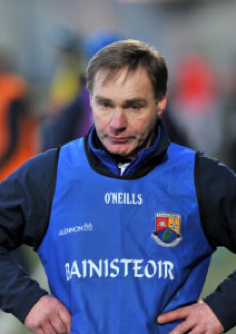 Longford manager Eugene McCormack pictured during the Kildare game in the Leinster U-21 Football Championship Final on Wednesday of last week at O'Moore Park Portlaoise. Photo: Ray Donlon
