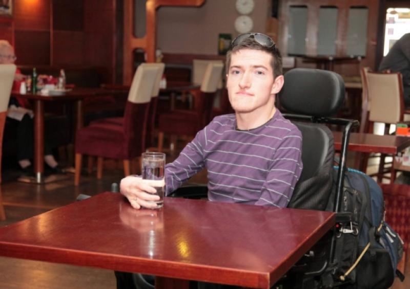 Drumlish student James Cawley pictured in Coy's last week. Photo: Shelley Corcoran