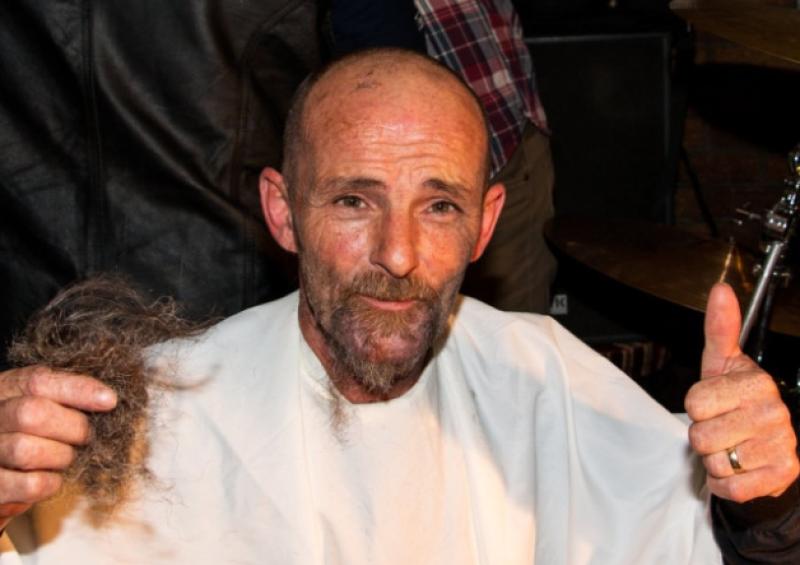 Billy Behan pictured after his shave for charity.
