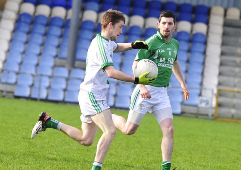 Mark Rossiter on the attack for Killashee St Brigid's in the Leinster Club Junior Football Championship semi-final at Glennon Brothers Pearse Park on Sunday last. Photo: Frank McGrath