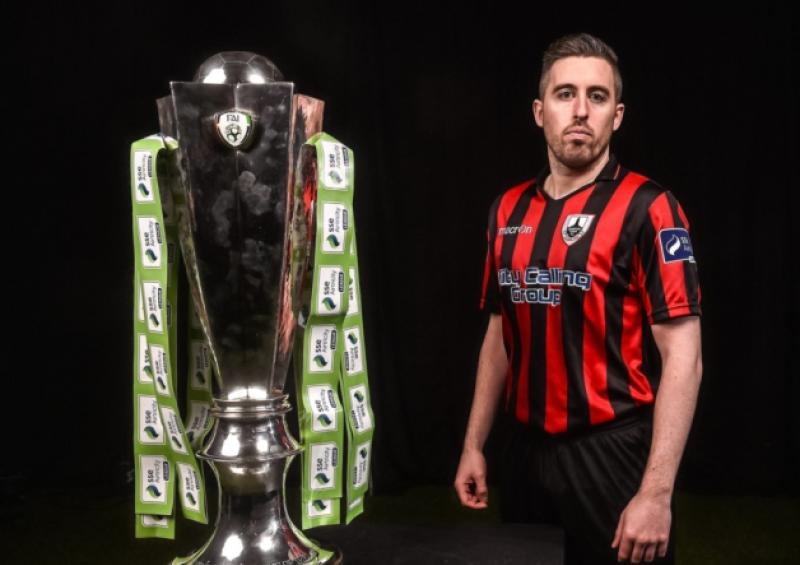 Longford Town FC captain Mark Salmon pictured during the launch of the SSE Airtricity League 2015 at the  Aviva Stadium, Lansdowne Road on Friday last. Photo: David Maher/SPORTSFILE