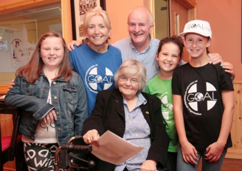 Devina Dardis, Maura Lennon, Tiernan Dolan, Alicja and Suzanna Powelec, Ina McCormack (Friend of GOAL)Photo By Shelley Corcoran