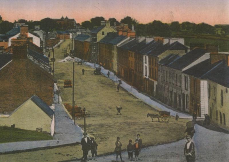 An artist's impression of Granard in times gone by.