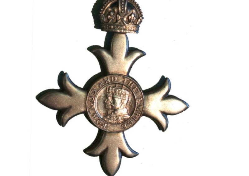 An Order of the British Empire (OBE) medal similar to the one above was among a number of sentimental items taken during a burglary in the Tarmonbarry in early August. The owner has appealed for their safe return.