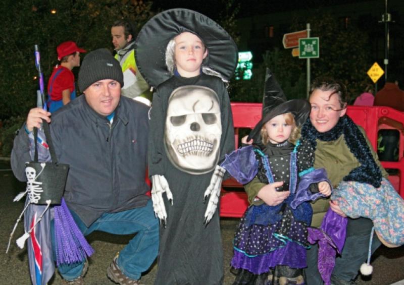 Mick, Cian, Katie and Patricia O'Byrne enjoying last year's Dead of Night Festival. Photo: Shelley Corcoran