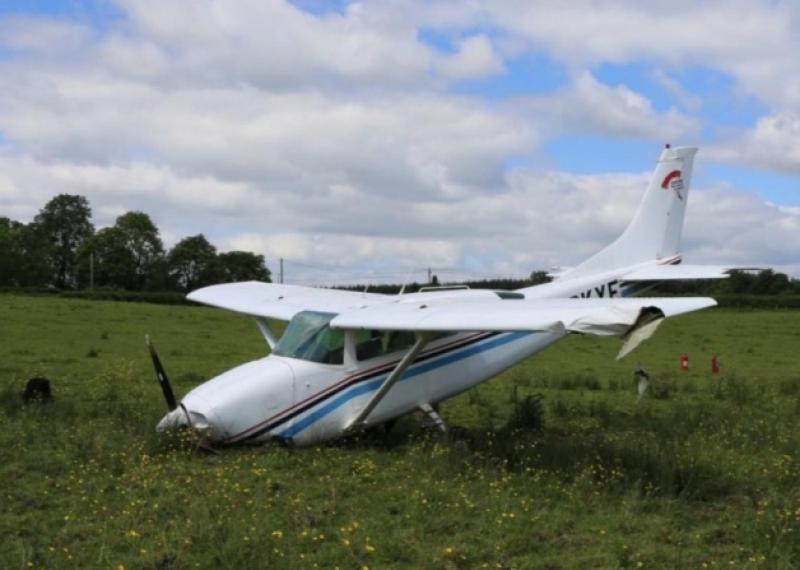 The Cessna 206 aircraft which crashed in a field near Colehill shortly after take-off from Abbeyshrule Aerodrome in June of last year.