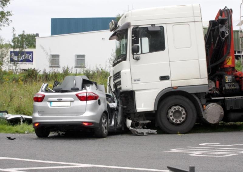 The scene of the crash on Monday.