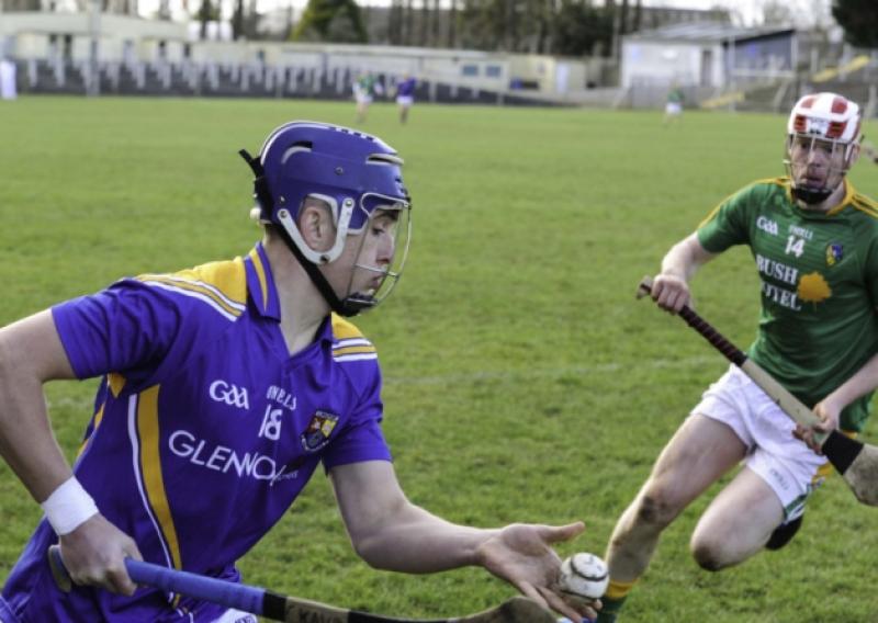 Cian Kavanagh pictured in action for the Longford hurlers against Leitrim in the National League Division 3B game on Sunday last.
