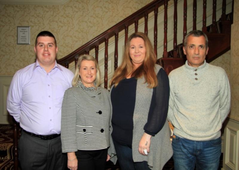 James Quinn, Barbara Smyth, Carol Murray, and Antonio Simoes meet ahead of the planned launch. Photo: Michelle Ghee. www.gphotos.ie