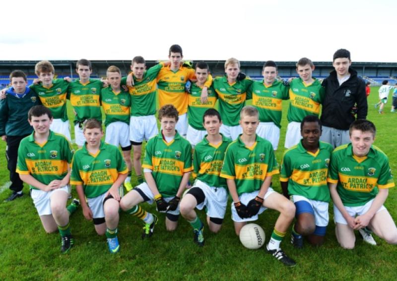The St. Patrick's Og, Ardagh squad pictured before the U-16 'B' Football Championship Final on Saturday last at Pearse Park. Photo: Ray Donlon