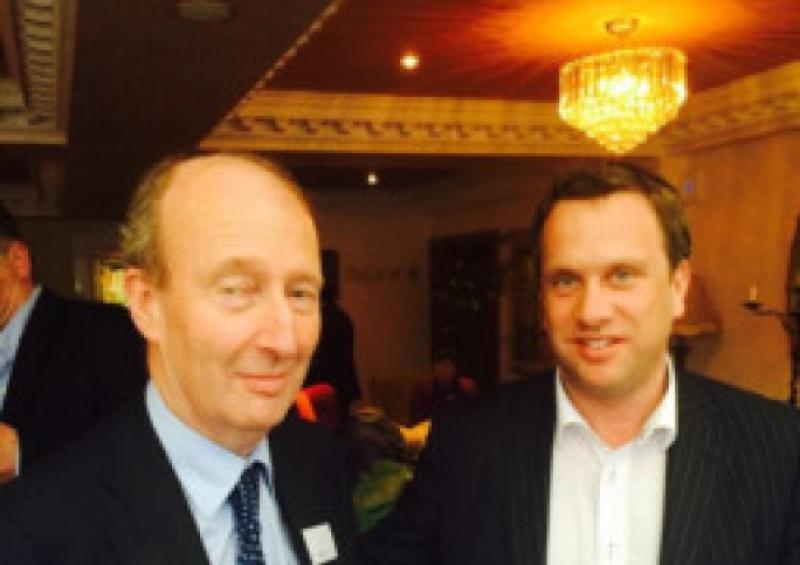Shane Ross TD with Longford businessman James Morgan at last weekend's Independent Alliance launch.