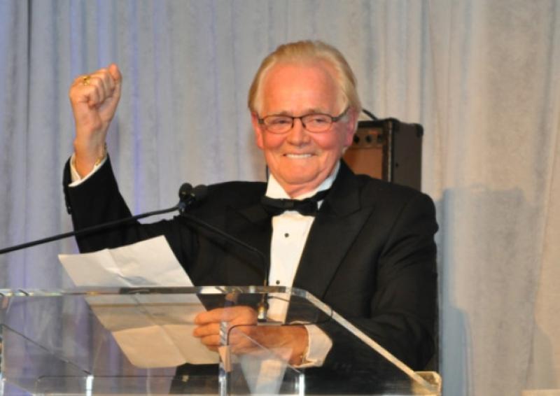 John Mahon speaking at the Frances Pope Foundation's Friendship Ball.