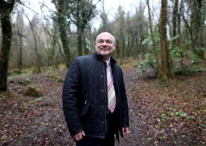 Pictured in Newcastle Woods, Ballymahon at the site of the new Center Parcs development, is Martin Dalby CEO of Center Parcs. The holiday village is expected to be open to guests in 2019. Photo: Maxwells/Julien Behal