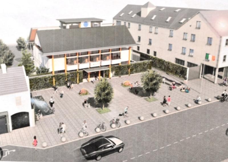An artist's impression of the proposed new Community Library in Edgeworthstown. Planning permission is being sought for the multi-million euro project.