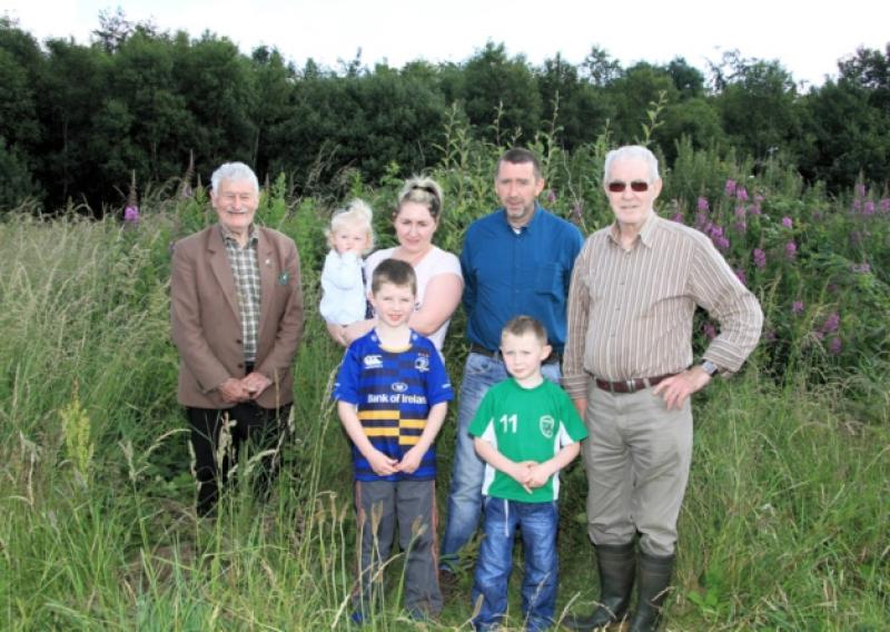 Michael Brennan, Molly Rogan, Lorraine Rogan, Charlie McMonagle, Tommy Flanagan with Sean and Nathan Rogan. Photo: Michelle Ghee. www.gphotos.ie