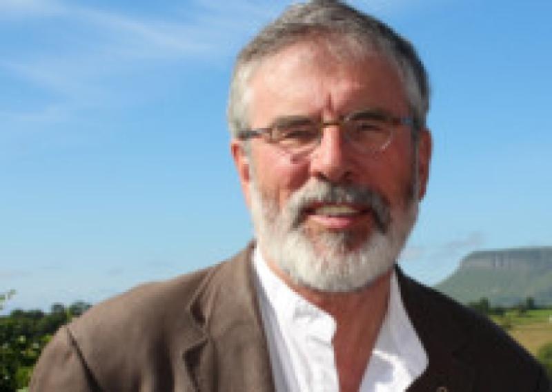 Sinn Fein president Gerry Adams
