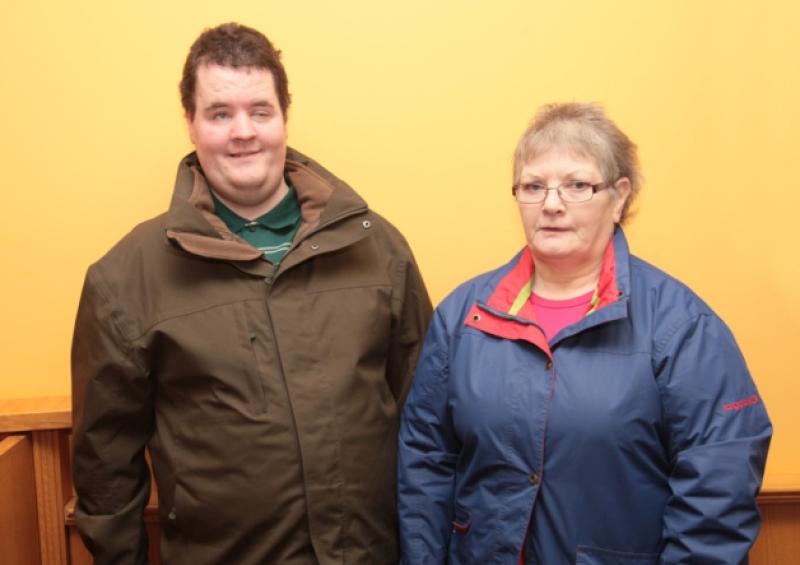 Bernard Reilly with his mother Roisin. Photo: Shelley Corcoran